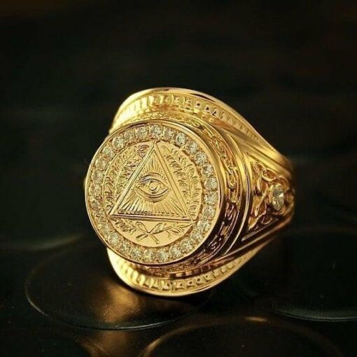 Illuminati Ring Gold Color