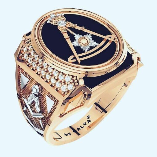 Gold & Diamond Illuminati Ring